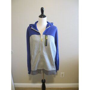NIKE BLUE AND GREY HOODIE LARGE WOMENS
